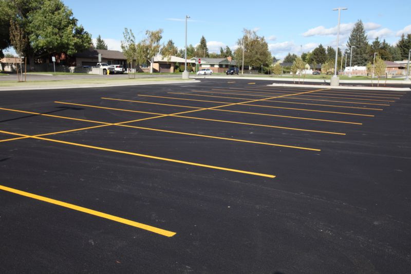 Parking Lot Sealcoating detail